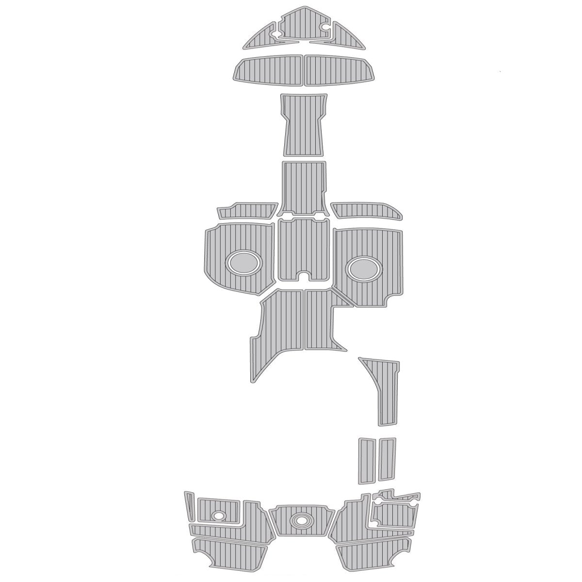 2018 Monterey M65 Swim Platform Pad Marine EVA Foam Flooring Kit - HJDECK