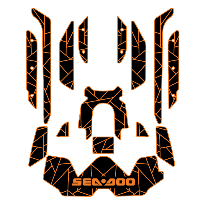 2019-2020 Sea Doo RXT-300 Jet Ski Traction Mats EVA Foam Boat Flooring Kits - HJDECK