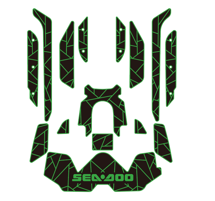 2019-2020 Sea Doo RXT-300 Jet Ski Traction Mats EVA Foam Boat Flooring Kits - HJDECK