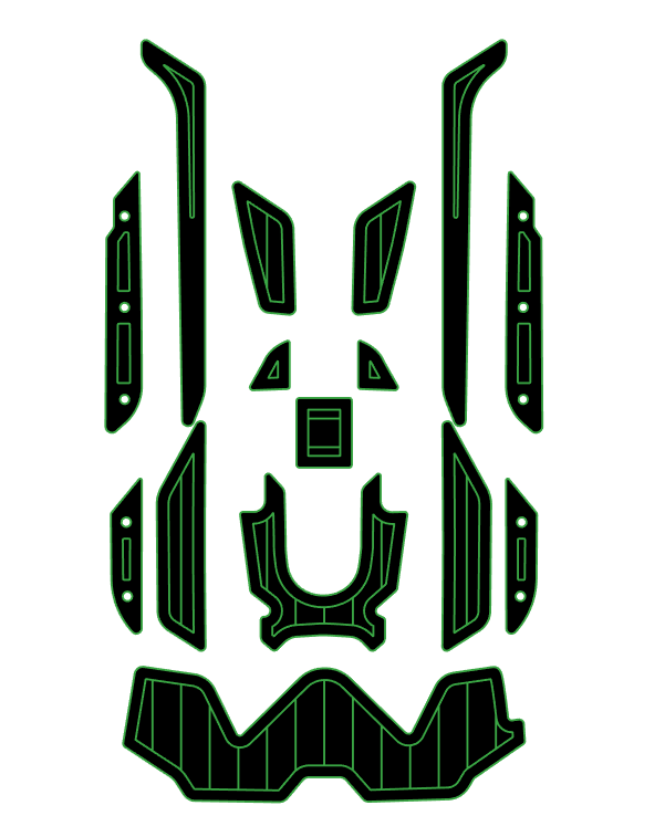 2019-2020 Sea Doo RXT-300 Jet Ski Traction Mats EVA Foam Boat Flooring Kits - HJDECK