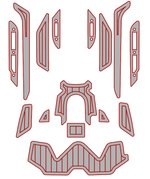 2019-2020 Sea Doo RXT-300 Jet Ski Traction Mats EVA Foam Boat Flooring Kits - HJDECK