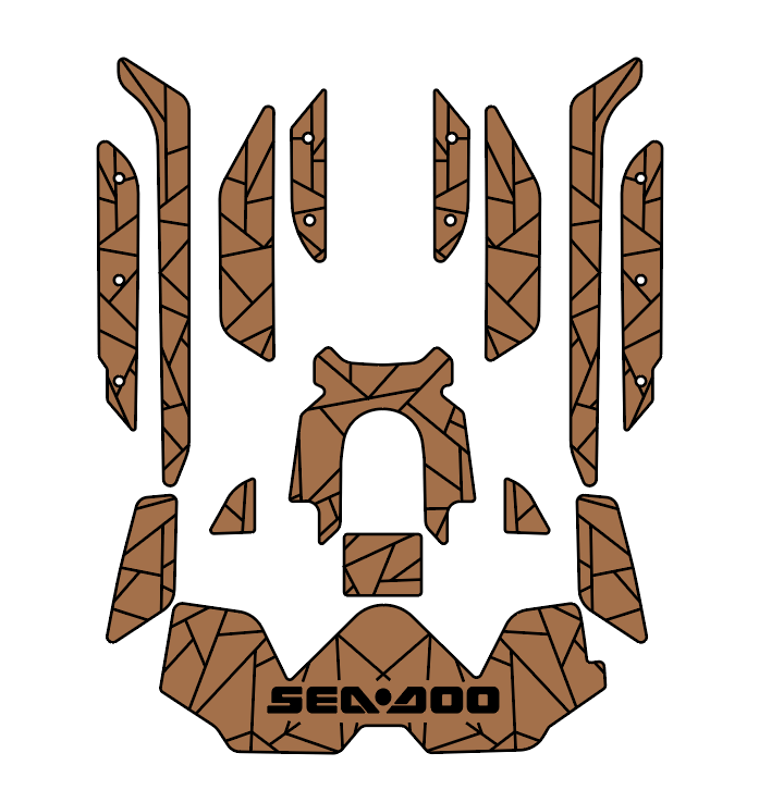 2019-2020 Sea Doo RXT-300 Jet Ski Traction Mats EVA Foam Boat Flooring Kits - HJDECK