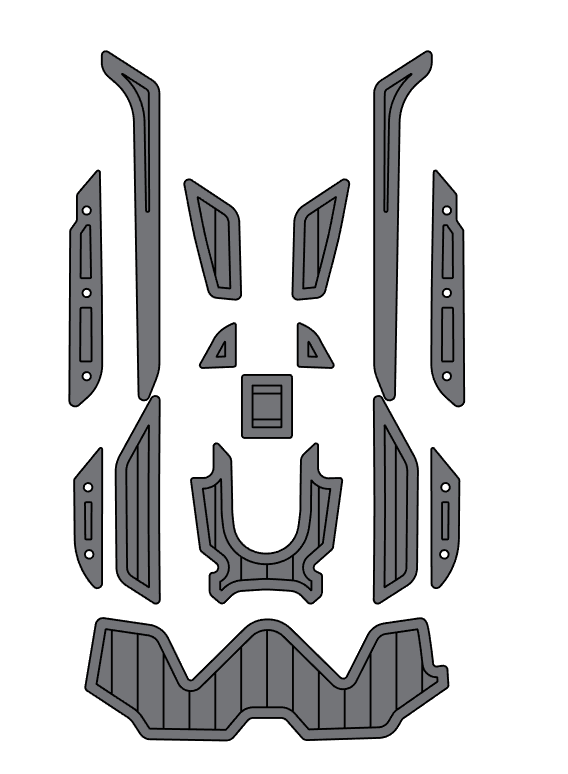 2019-2020 Sea Doo RXT-300 Jet Ski Traction Mats EVA Foam Boat Flooring Kits - HJDECK