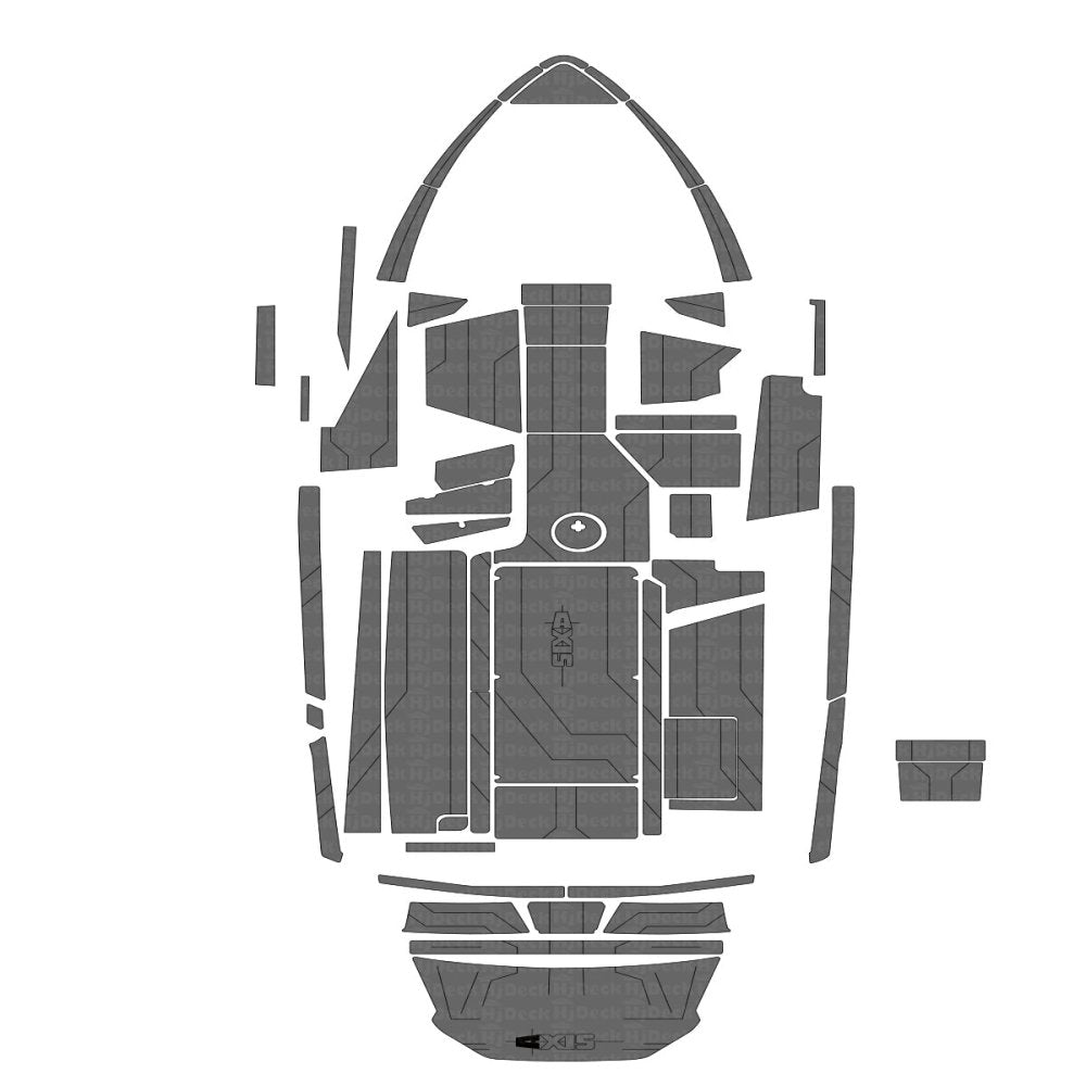 2019-2021 Axis T23 Cockpit Pad Teak Boat Deck Mat EVA Flooring - HJDECK