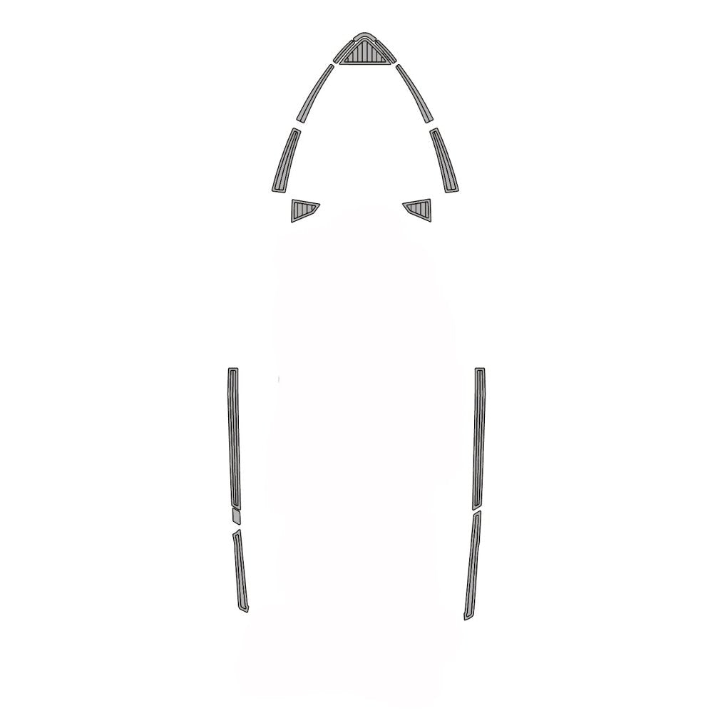 2019 - 2021 Axis T23 Cockpit Pad Teak Boat Deck Mat EVA Flooring - HJDECK