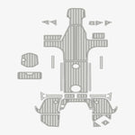 2019 - 2021 Bayliner Element E21 Custom Boat Deck Floor Mats - HJDECK