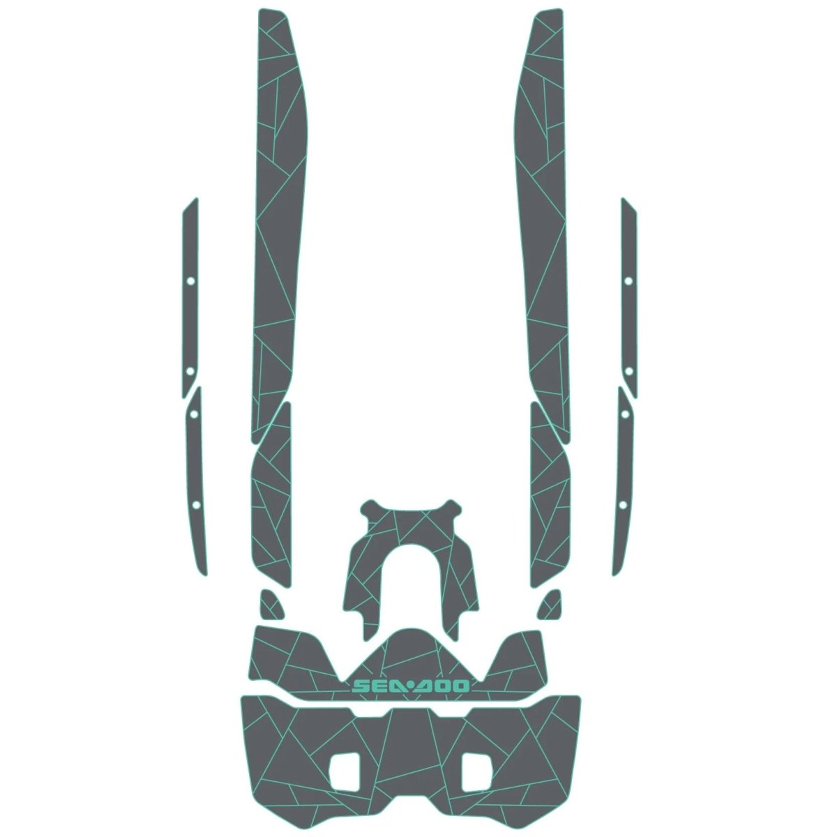 2019 - 2021 Sea - Doo FISH PRO Traction Mats - HJDECK