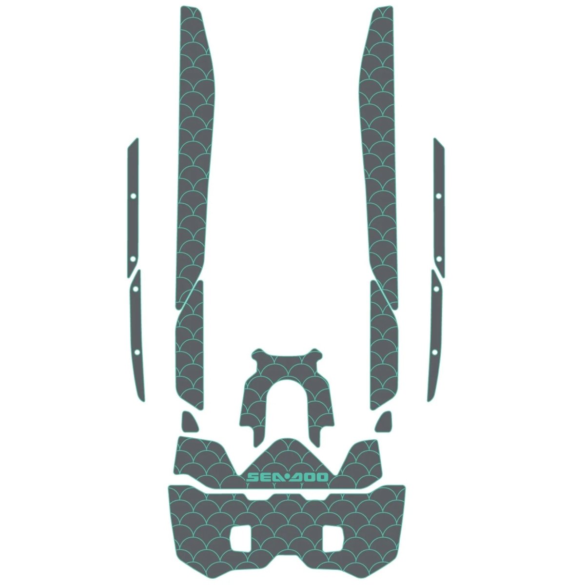 2019 - 2021 Sea - Doo FISH PRO Traction Mats - HJDECK