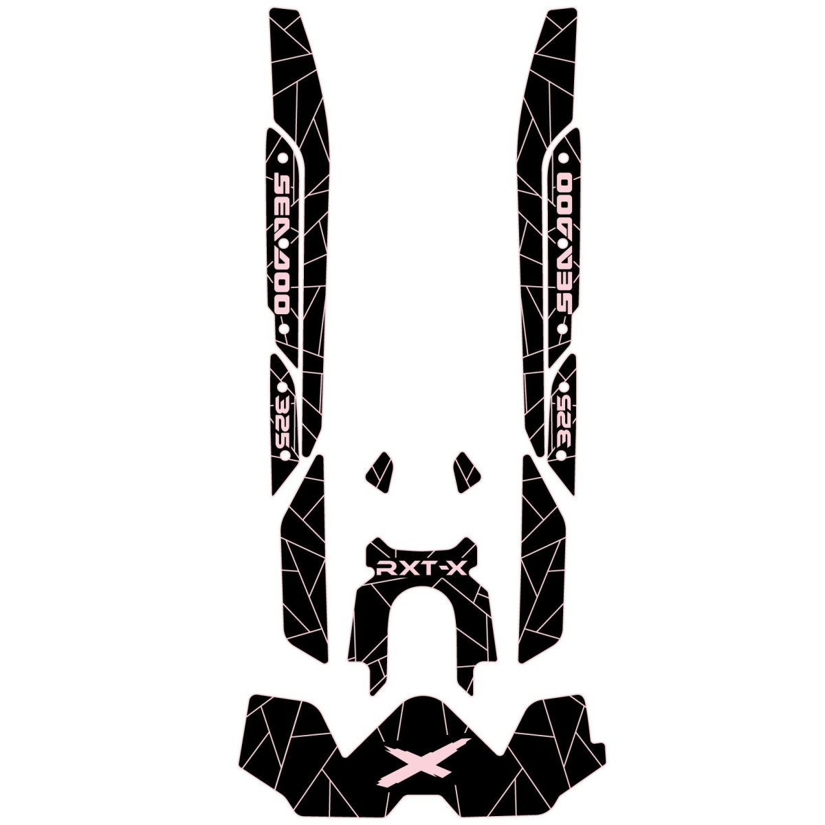 2019 - 2025 Sea Doo RXT - X 300 Jet Ski Traction Mats Custom PWC Mats - HJDECK