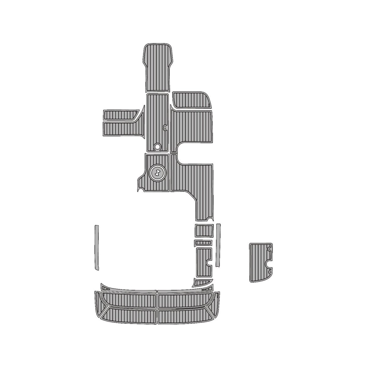 2019 Bayliner VR5 EVA Foam Faux Teak Boat Deck Mat Flooring Marine Decking Carpet Yacht Pad - HJDECK