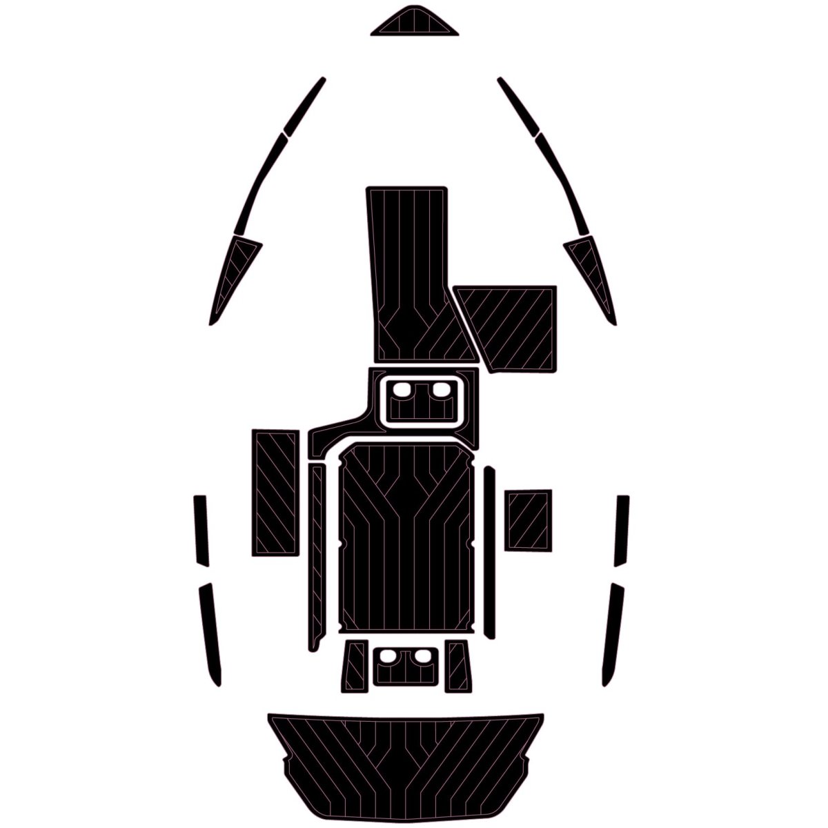 2019 MALIBU 22 LSV EVA Foam Decking Boat Flooring Kits - HJDECK