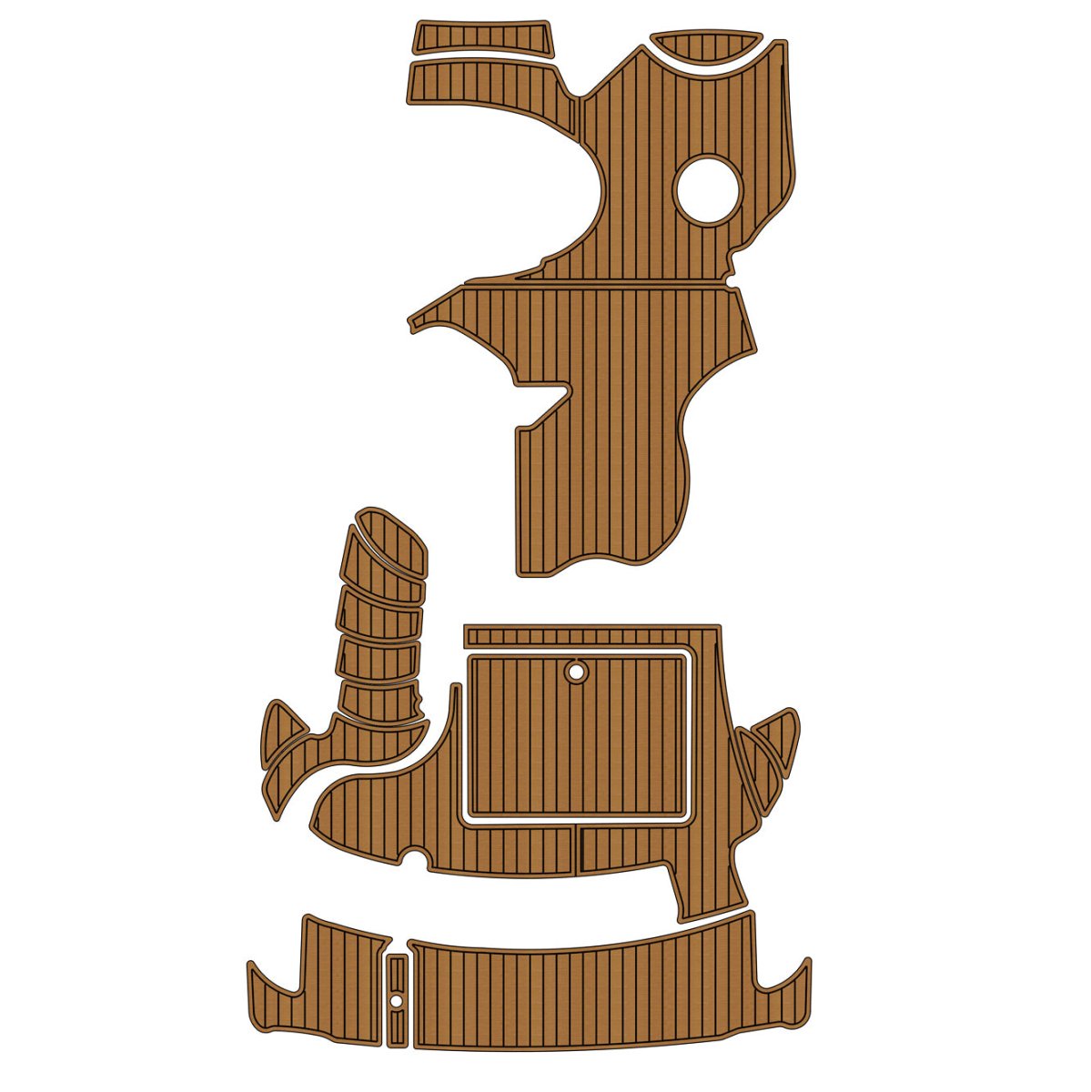 2019 Sea Ray SDX Swim Platform & Cockpit Pads - HJDECK