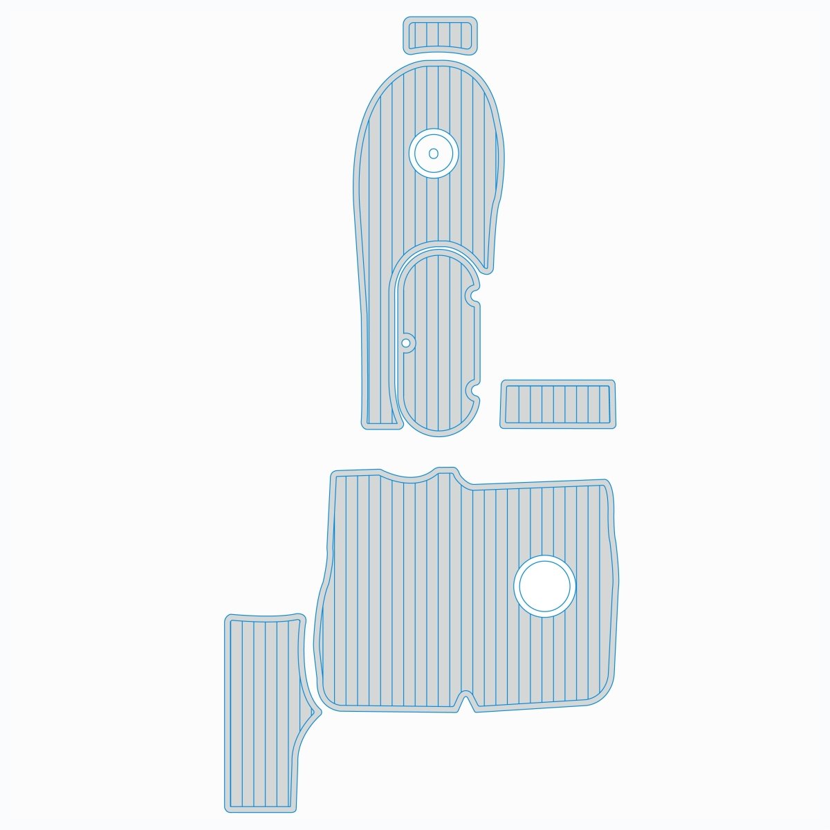 2019 StarCraft Limited 2000 EVA Foam Boat Deck Mat Flooring Marine Carpet - HJDECK