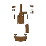 2019 Tige R20 EVA Foam Faux Teak Boat Deck Mat Flooring Marine Decking Carpet - HJDECK