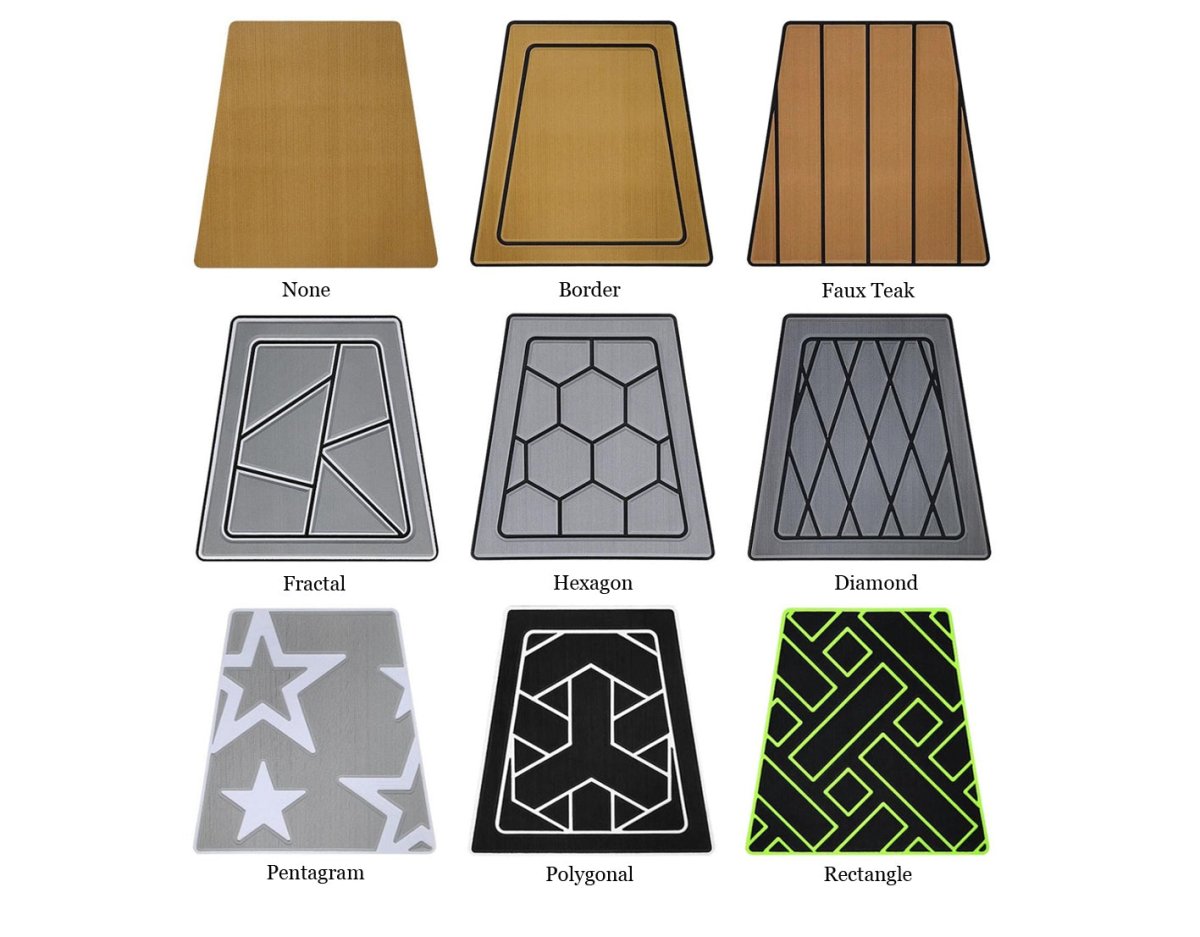 2019 Tige R20 EVA Foam Faux Teak Boat Deck Mat Flooring Marine Decking Carpet - HJDECK