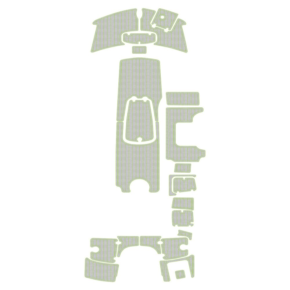 2020 - 2025 Tahoe 2150 Cockpit & Swim Deck 6mm EVA Foam Boat Flooring 3M Adhesive - HJDECK