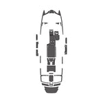 2020 Malibu 23 MXZ EVA Foam Faux Teak Boat Mat Flooring Marine Decking - HJDECK