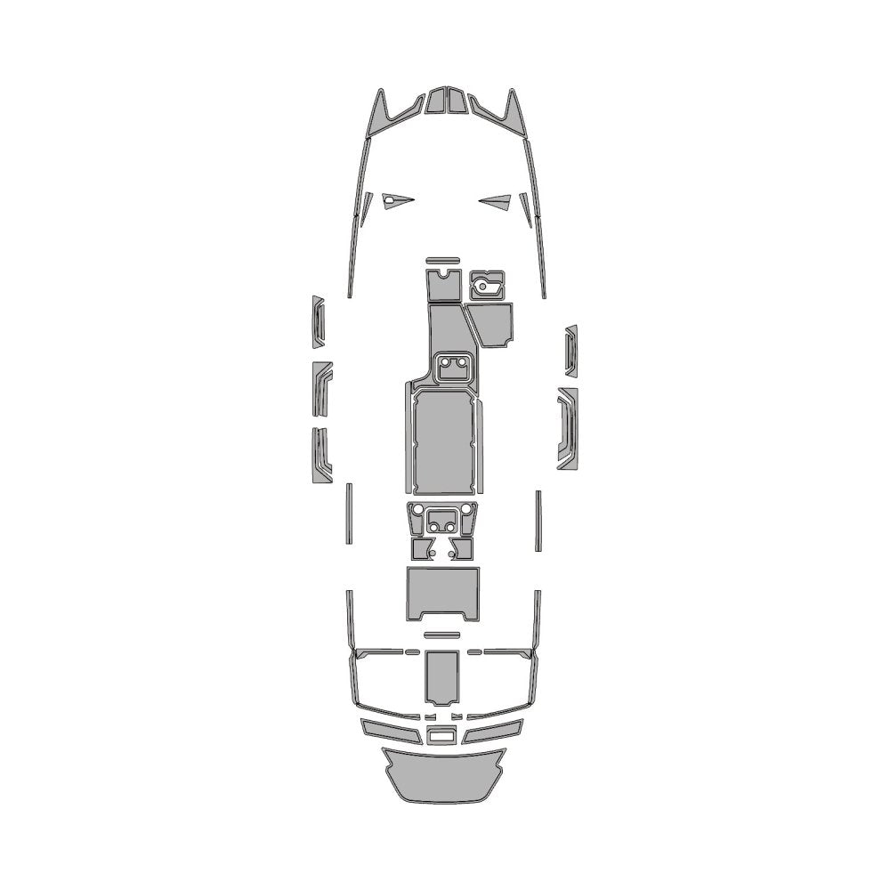 2020 Malibu 23 MXZ EVA Foam Faux Teak Boat Mat Flooring Marine Decking - HJDECK