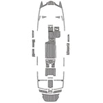 2020 Malibu 23 MXZ EVA Foam Faux Teak Boat Mat Flooring Marine Decking - HJDECK