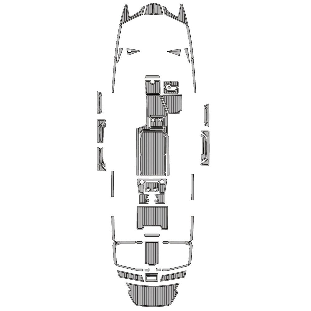 2020 Malibu 23 MXZ EVA Foam Faux Teak Boat Mat Flooring Marine Decking - HJDECK