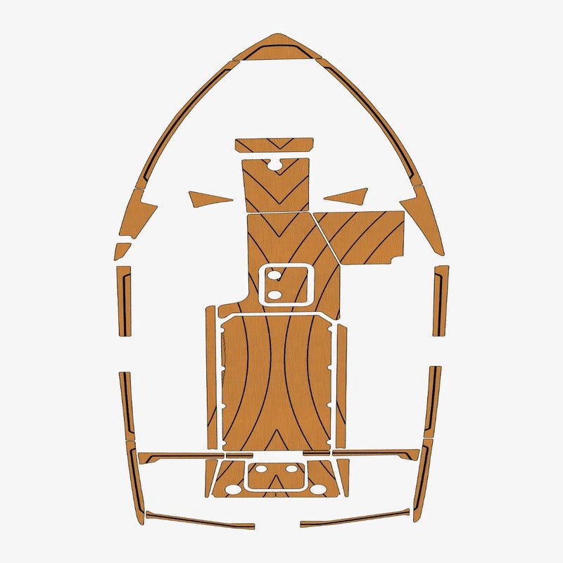 2021 - 2022 MALIBU 23 LSV EVA Foam Faux Teak Boat Deck Mat Flooring Marine Boat Decking - HJDECK
