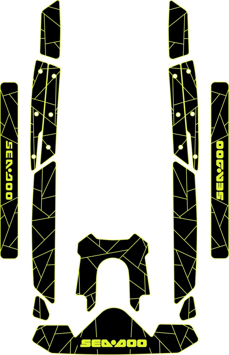 2021 - 2024 Sea Doo RXP - X 300 Jet Ski Traction Mats EVA Foam Boat Flooring Kits - HJDECK