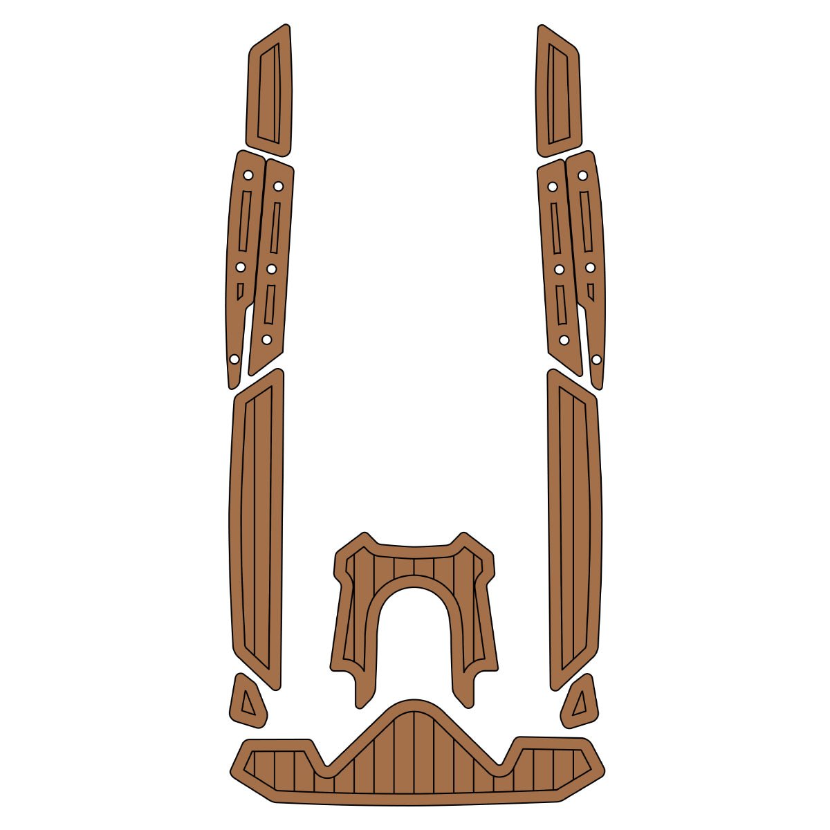 2021 - 2024 Sea Doo RXP - X 300 Jet Ski Traction Mats EVA Foam Boat Flooring Kits - HJDECK