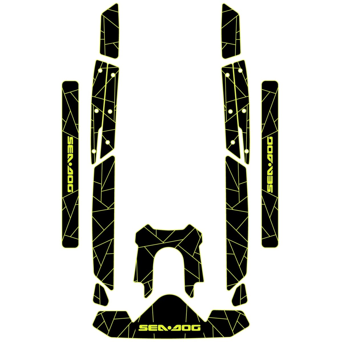 2021 - 2024 Sea Doo RXP - X 300 Jet Ski Traction Mats EVA Foam Boat Flooring Kits - HJDECK