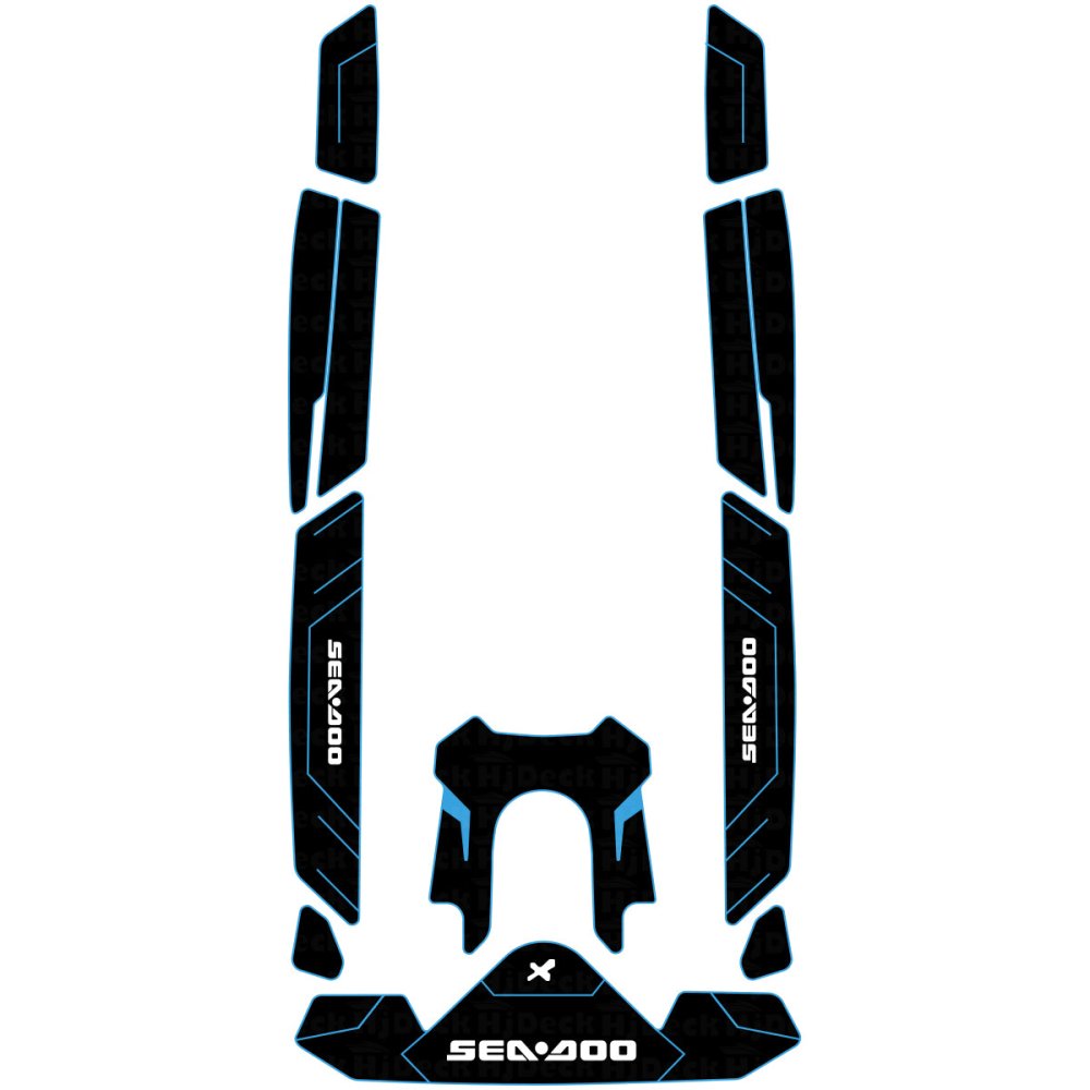 2021 - 2024 Sea Doo RXP - X 300 Jet Ski Traction Mats EVA Foam Boat Flooring Kits - HJDECK
