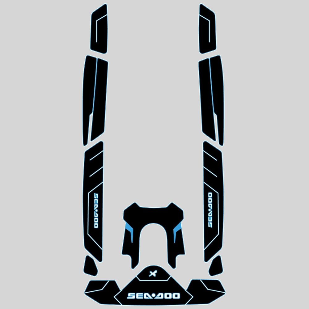 2021 - 2024 Sea Doo RXP - X 300 Jet Ski Traction Mats EVA Foam Boat Flooring Kits - HJDECK