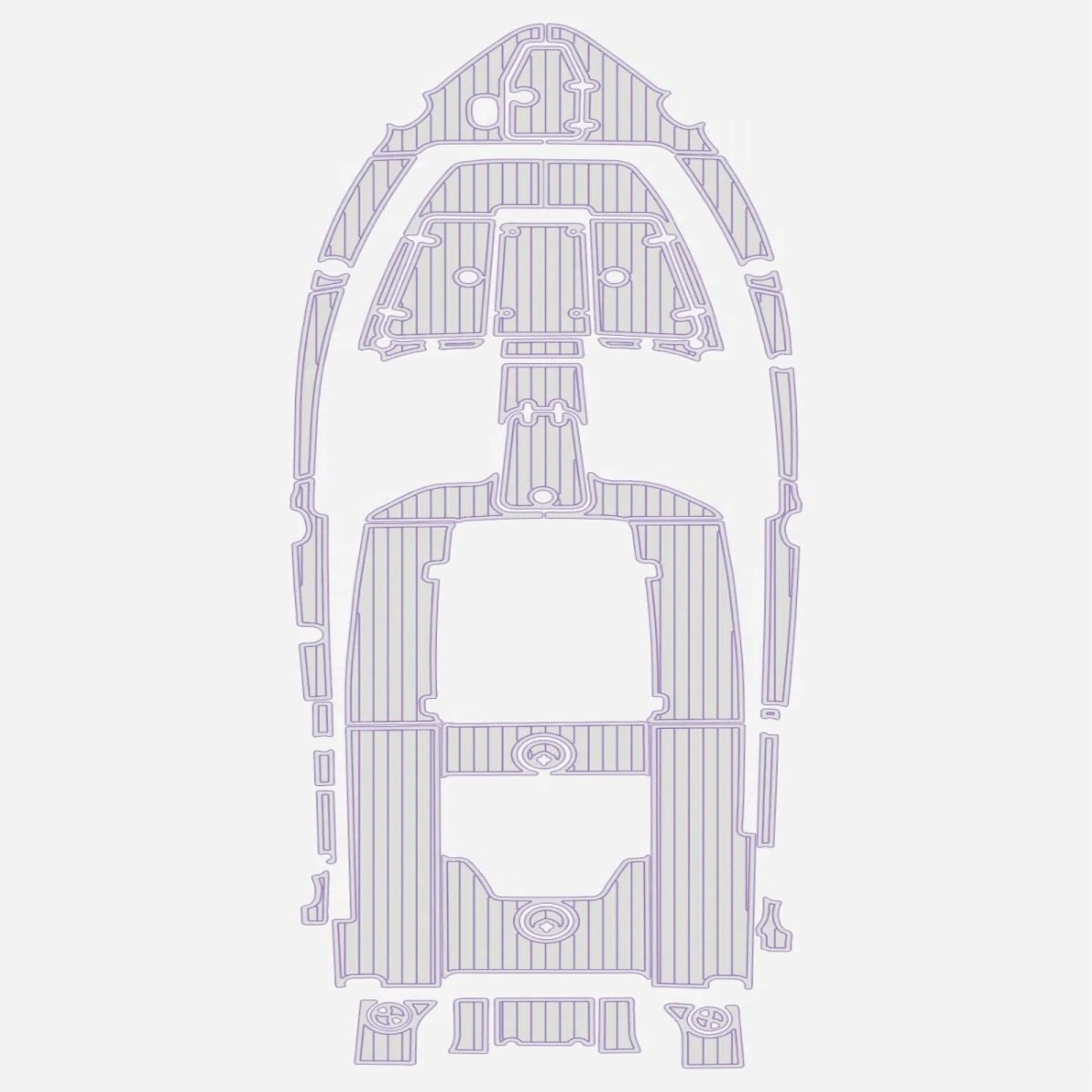 2021 Sea Hunt Ultra 265 Boat Flooring Kits Pre Cut Foam Decking - HJDECK