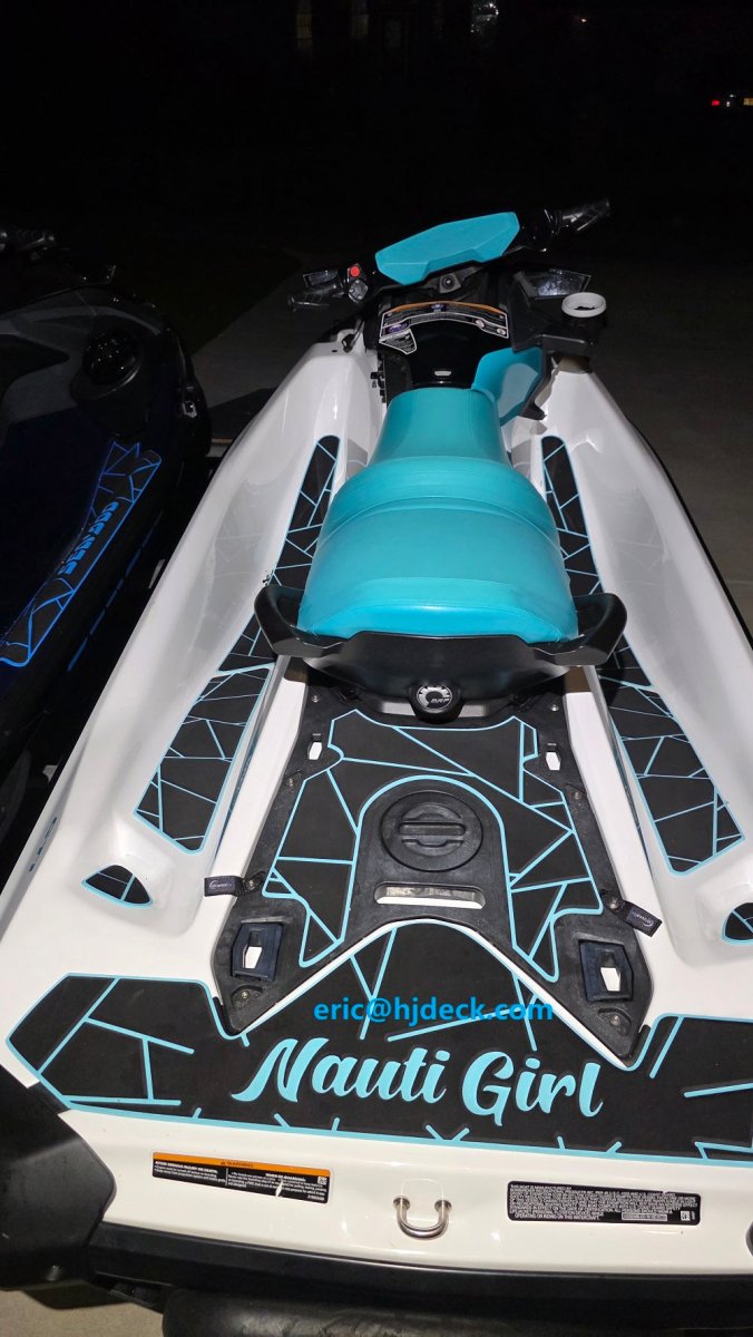2022-2026 Sea-Doo Fish Pro Scout 130 PWC Traction Mats Black+Yellow / Fractal / Seadoo 2022-2026 Sea-Doo Fish Pro Scout 130 PWC Traction Mats Black+Yellow / Fractal / Seadoo