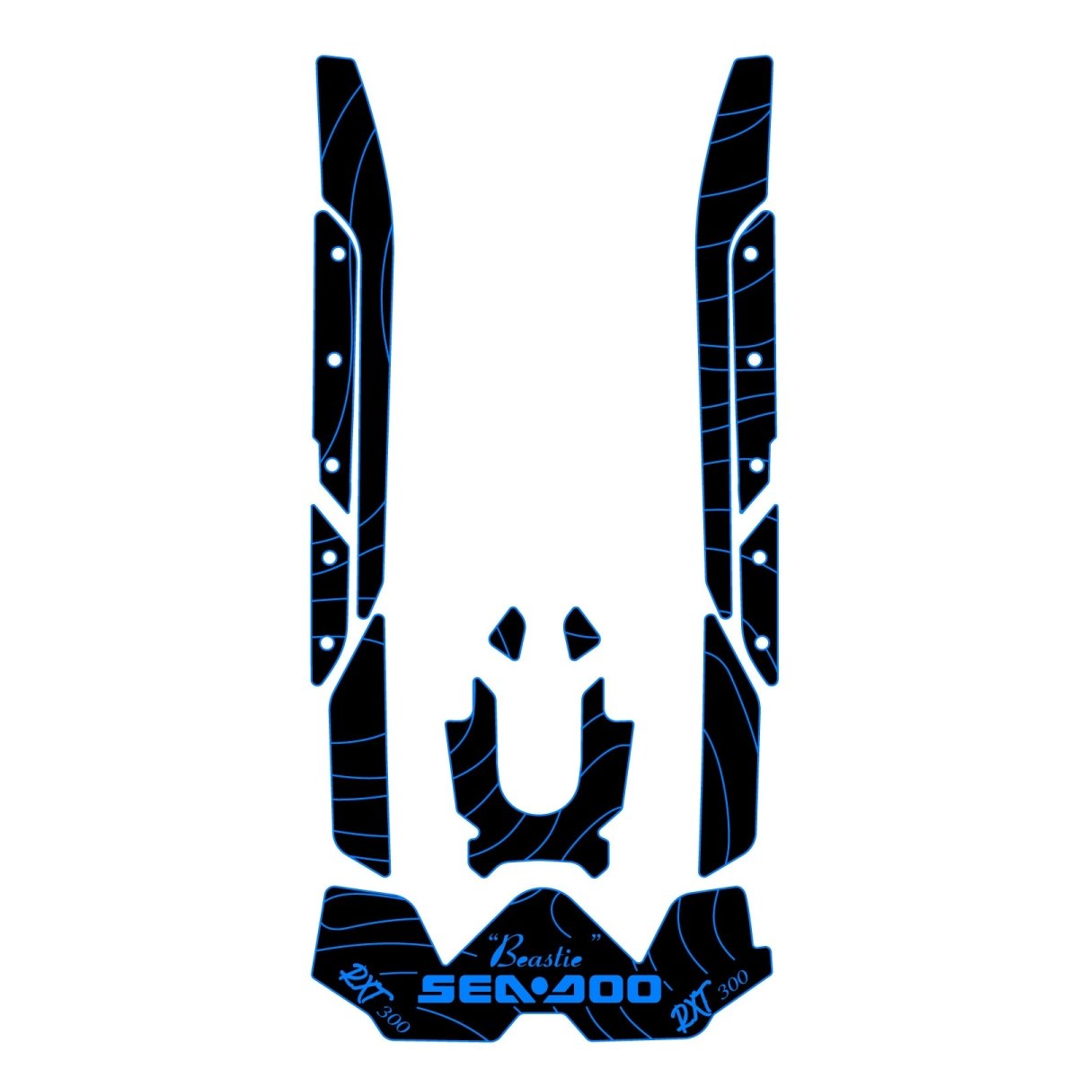 2022 Sea Doo RXT - X 300 Jet Ski Traction Mats Custom PWC Mats - HJDECK