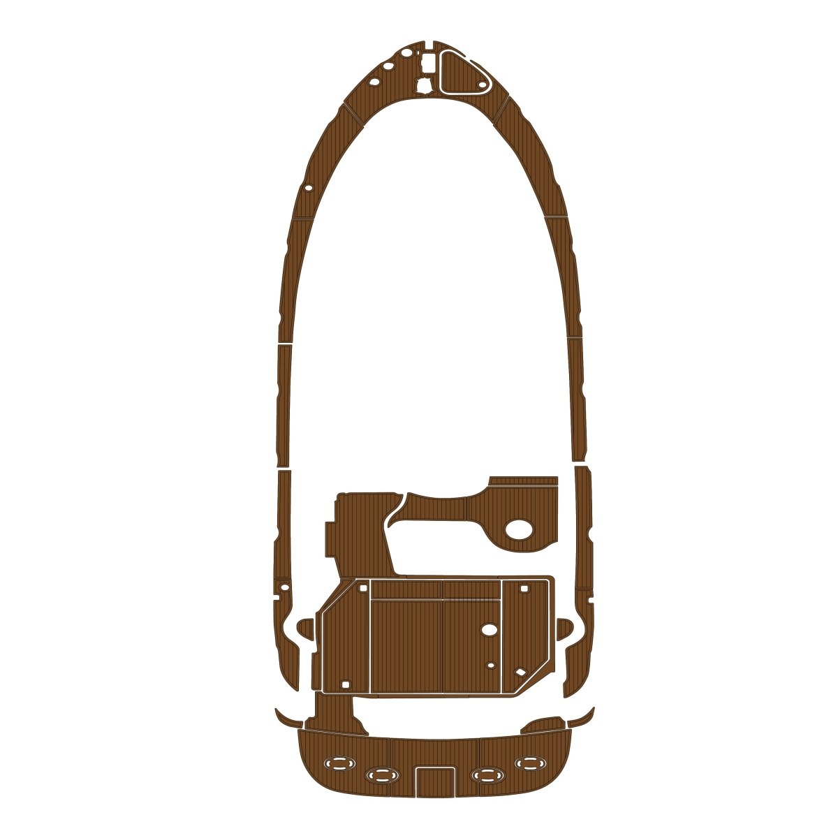 2023 Sea Ray 380 Pre Cut Boat Flooring EVA Foam Decking Kits - HJDECK