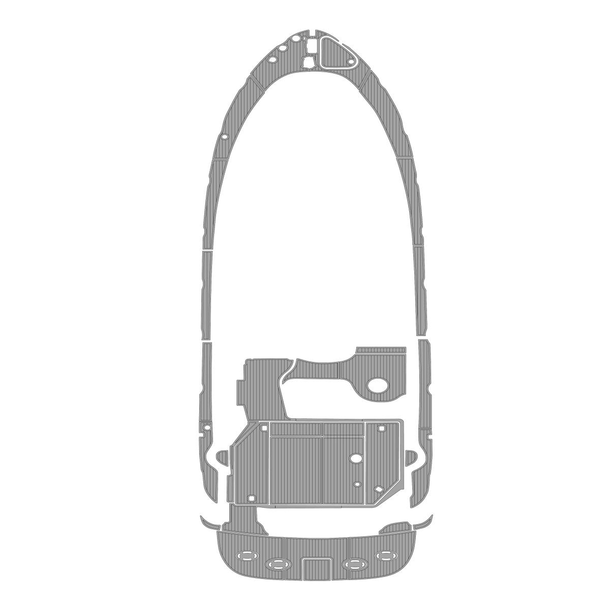 2023 Sea Ray 380 Pre Cut Boat Flooring EVA Foam Decking Kits - HJDECK