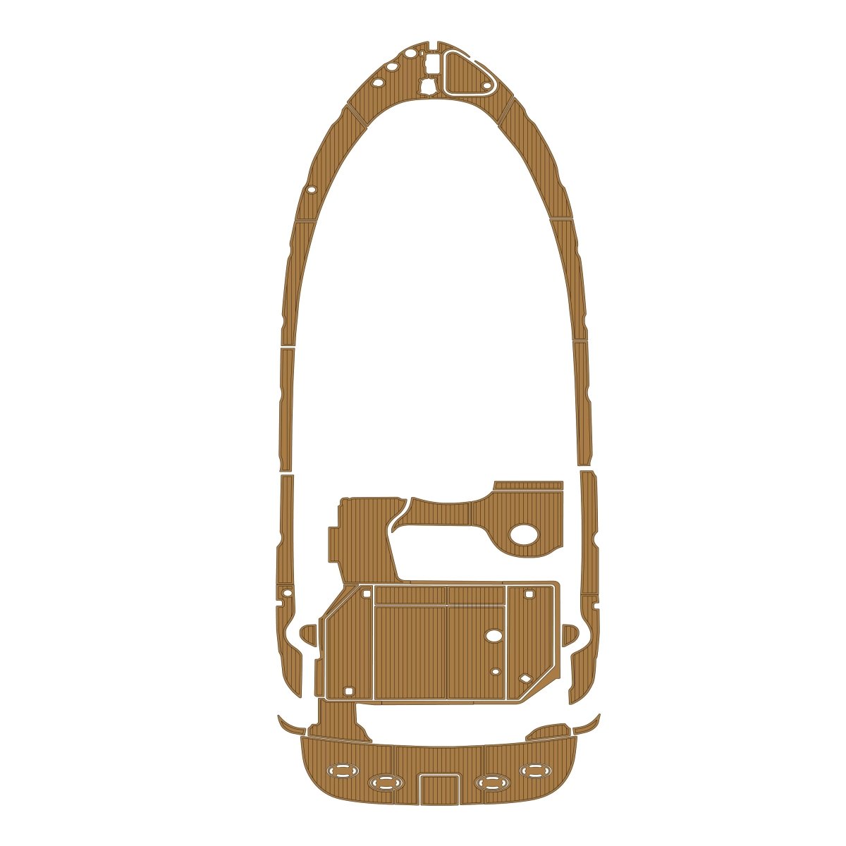 2023 Sea Ray 380 Pre Cut Boat Flooring EVA Foam Decking Kits - HJDECK