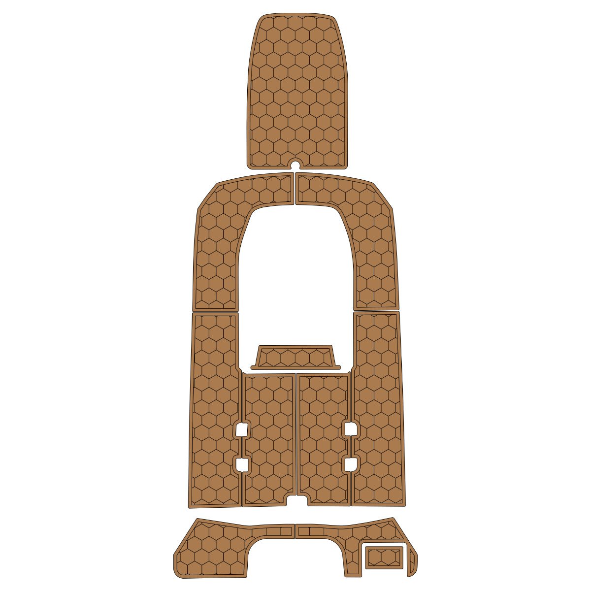 2023 Stingray 173CC EVA Foam Faux Teak Boat Deck Mat Flooring Marine Boat Decking Carpet Leaf Yacht Vehicle Pad - HJDECK