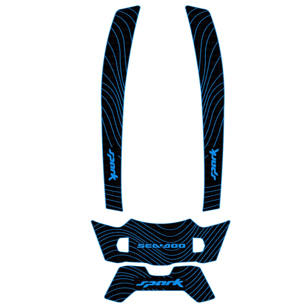 2024 Sea Doo Spark Trixx 3 UP Jet Ski Traction Mats - HJDECK