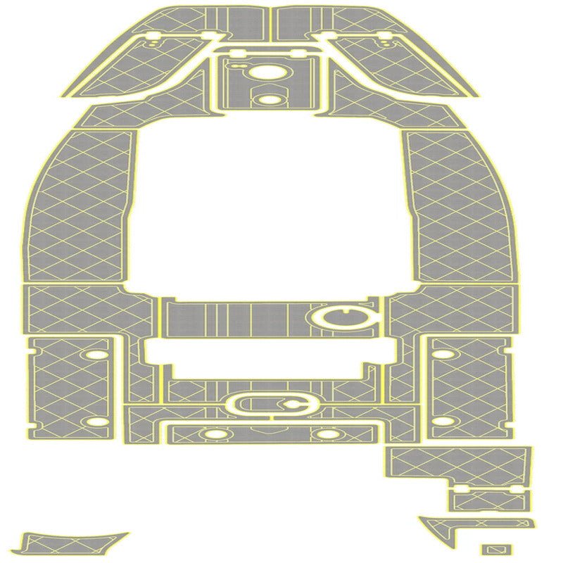 2025 Sea Fox 268 Commander EVA Foam Boat Decking Kits - HJDECK