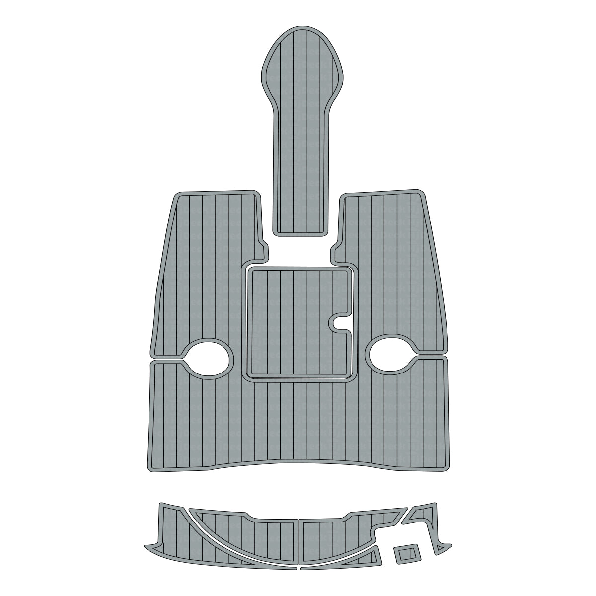 2006-2007 Sea Ray 205 Sport Swim Platform Pad Foam Boat Decking Kits