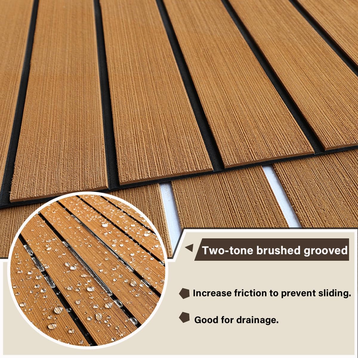 3M Boat Flooring EVA Foam Boat Decking 94.5"x45.2" - HJDECK