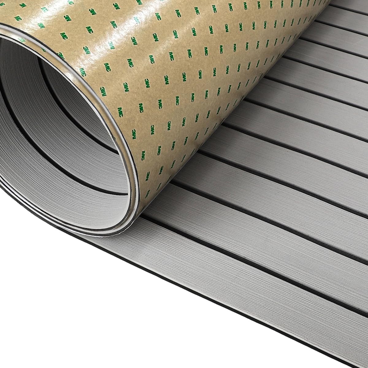 3M Boat Flooring EVA Foam Boat Decking 94.5"x45.2" Light grey with Black Base - HJDECK