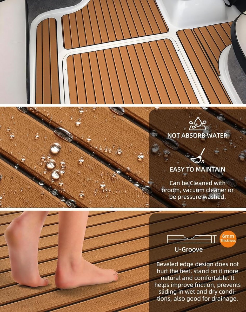 3M EVA Foam Boat Flooring Self - Adhesive Backing - HJDECK