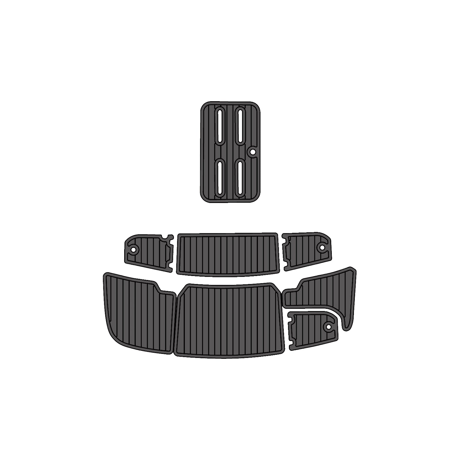 2003 Bryant 214 EVA Foam Faux Teak Boat Deck Mat Flooring Marine Decking Yacht Pad