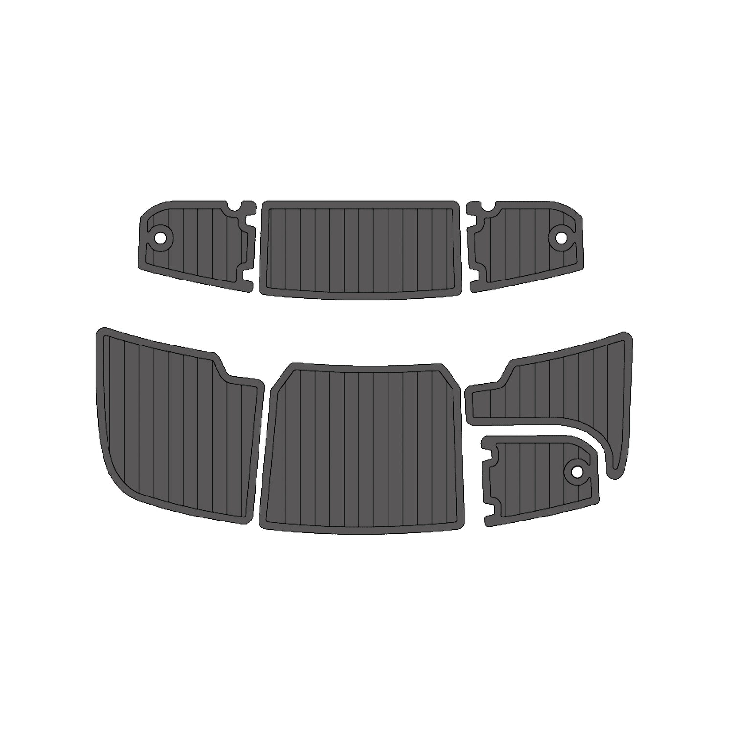 2000 Bryant 196 LTD EVA Foam Faux Teak Boat Deck Mat Flooring Marine Decking Carpet Yacht Pad