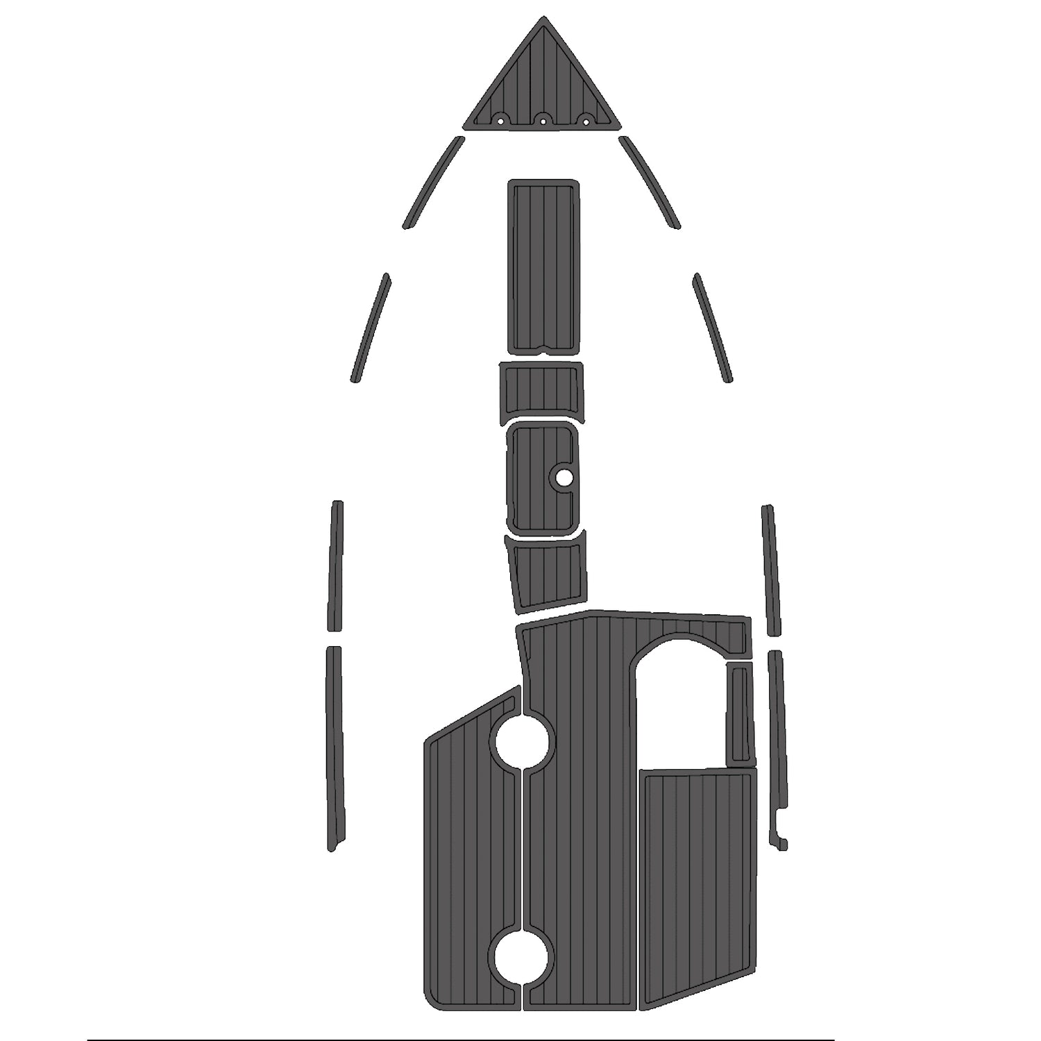 2000 Centurion Elite V (Version 1-No Hinges) EVA Foam Teak Deck Flooring