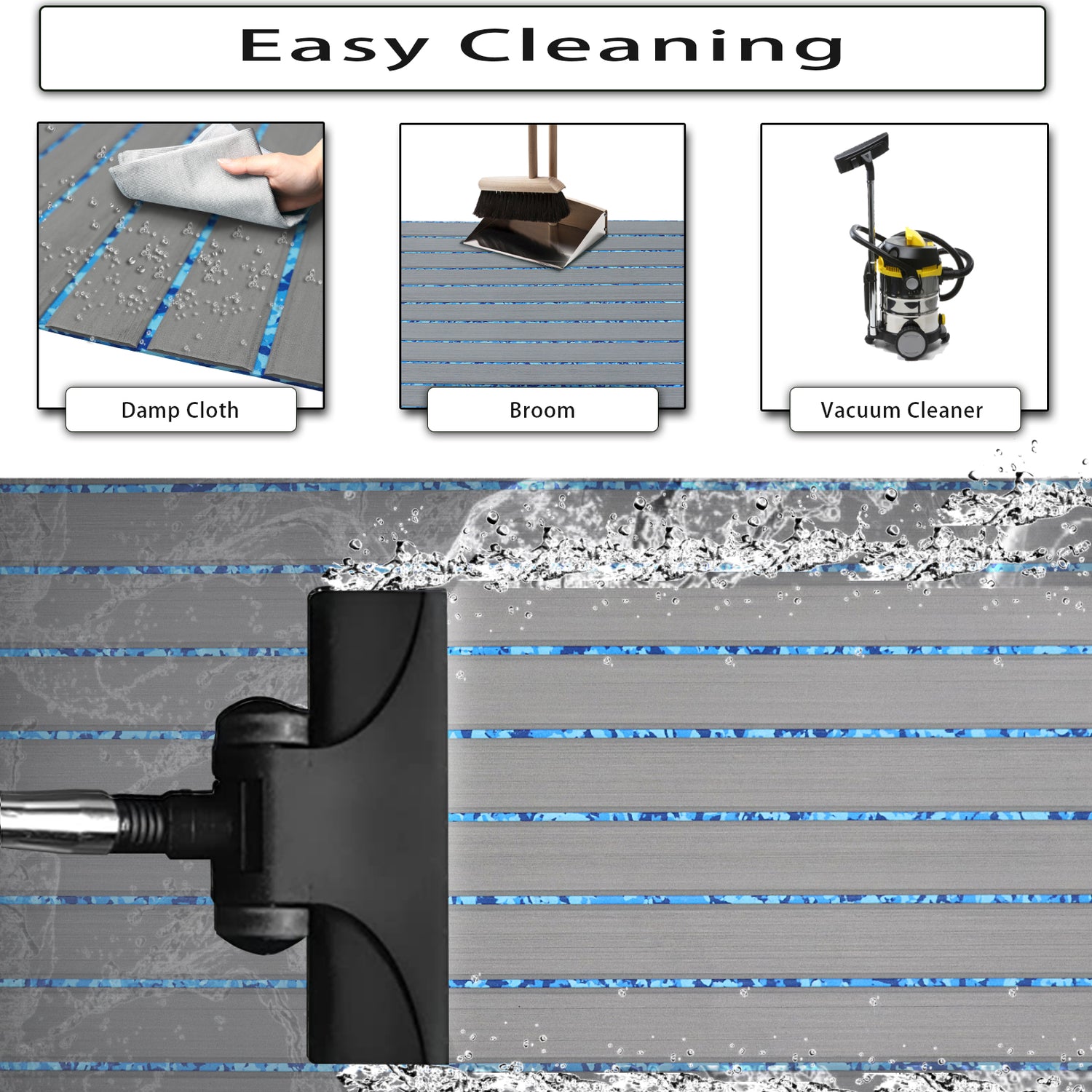 Faux Teak Camouflage Boat Carpet