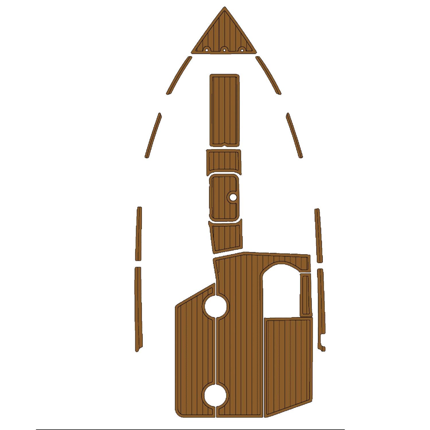 2000 Centurion Elite V (Version 1-No Hinges) EVA Foam Teak Deck Flooring