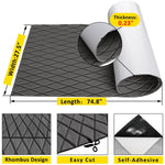 Boat Flooring EVA Foam Decking Sheet Diamond Pattern Marine Mat - HJDECK