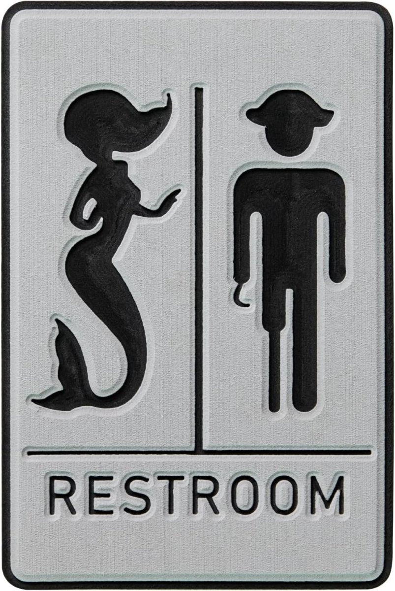 Boat Restroom Wall Sign - HJDECK